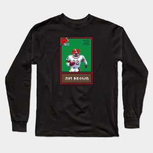 Jim browns 8bit Long Sleeve T-Shirt